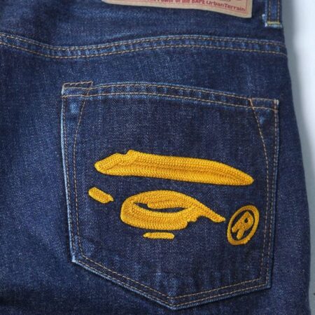 (42) Bape Denim Straight Pants/ Authentic - Hình ảnh 3