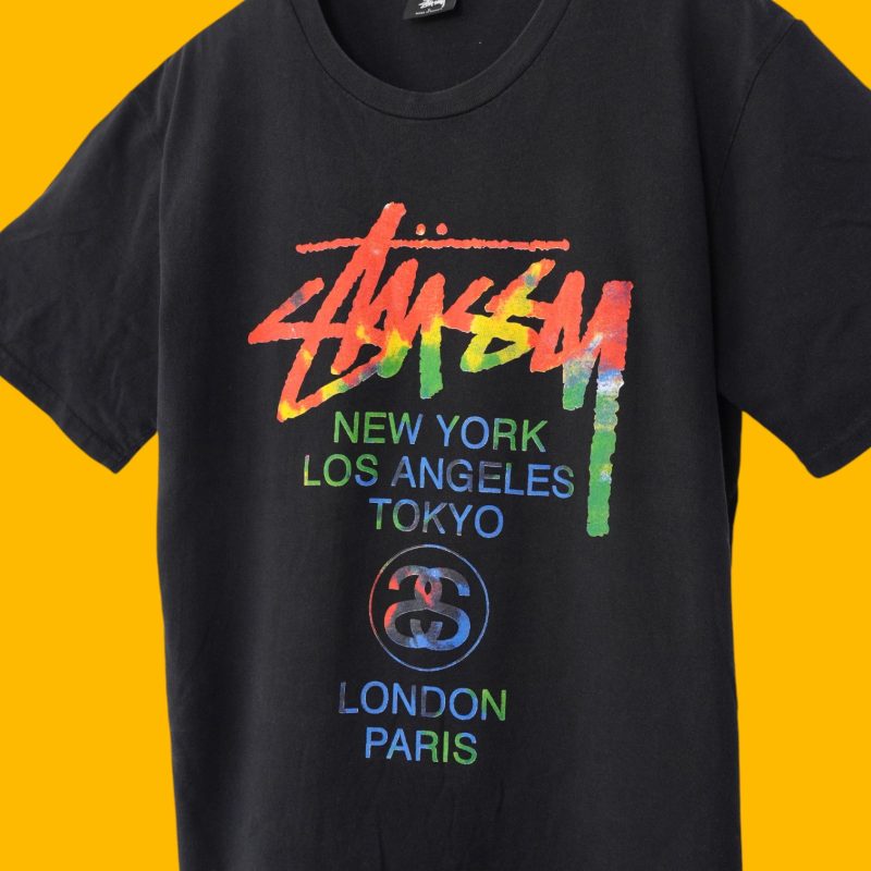 (L) World Tour Tiedye Stussy  / Authentic - Hình ảnh 3