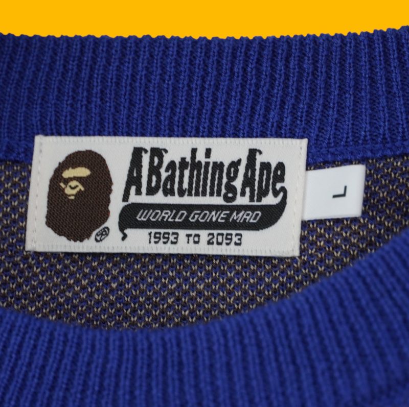 (L) Knit Bape Monogram / Authentic - Hình ảnh 6