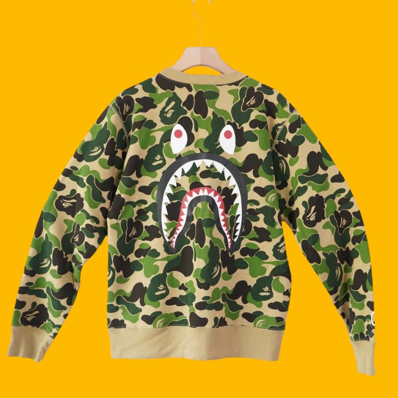 (L) Bape Sweater OG Green Shark/ Authentic