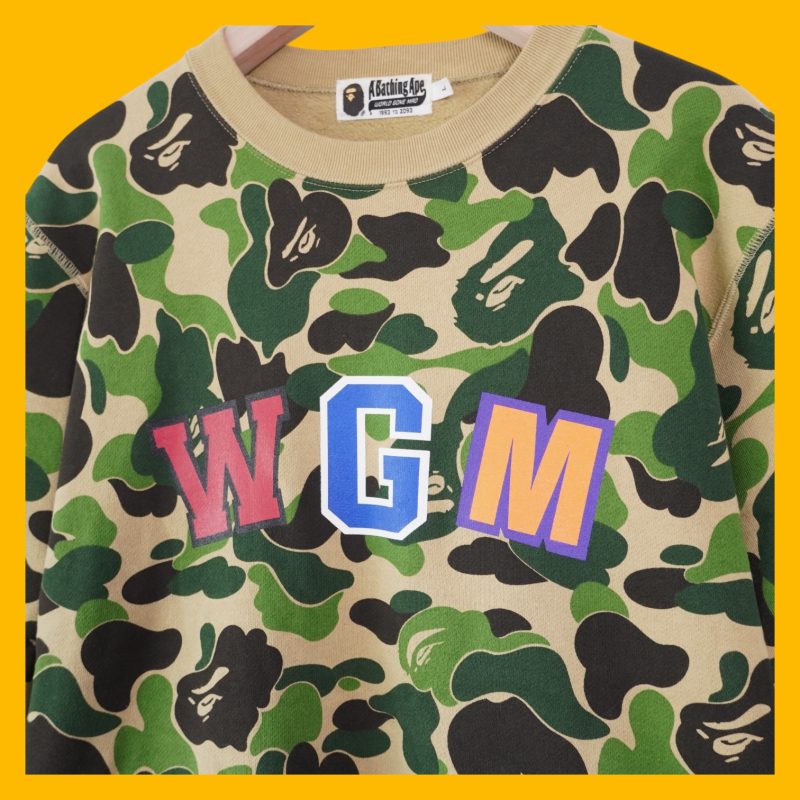 (L) Bape Sweater OG Green Shark/ Authentic - Hình ảnh 4