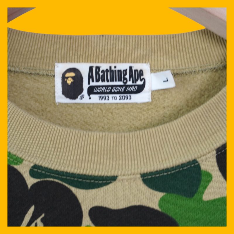 (L) Bape Sweater OG Green Shark/ Authentic - Hình ảnh 5