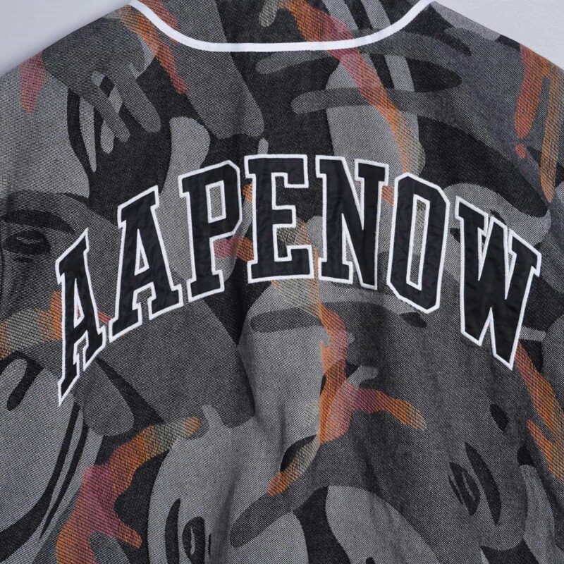 [Set] Denim "DOPE" Bape Aape Jersey/ Authentic/9.5/L - Hình ảnh 3