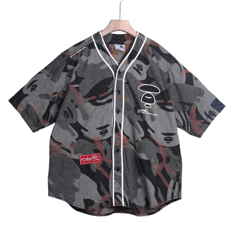 [Set] Denim "DOPE" Bape Aape Jersey/ Authentic/9.5/L