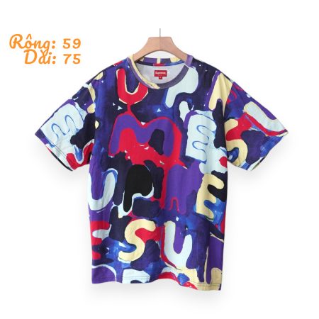 (L)Supreme full print logo/ Authentic
