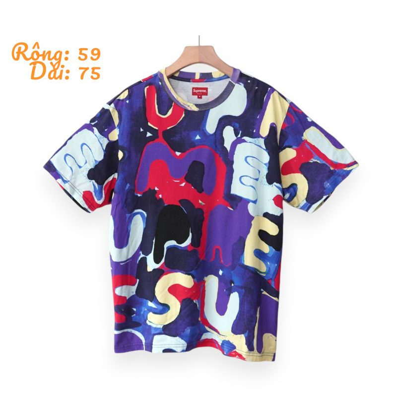 (L)Supreme full print logo/ Authentic