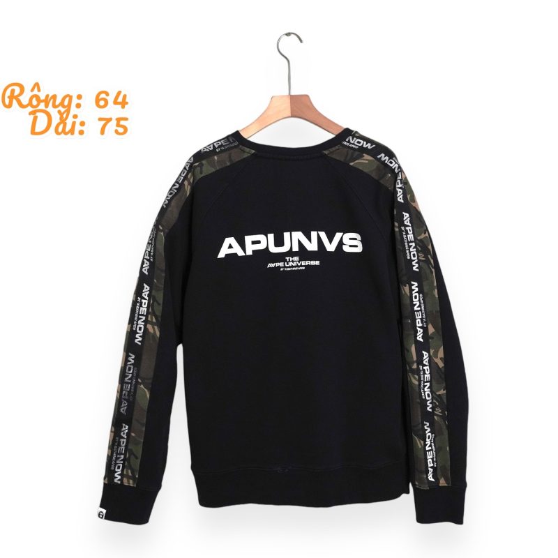 (XL) BAPE AAPE CAMO SWEATSHIRT/ Authentic - Hình ảnh 2