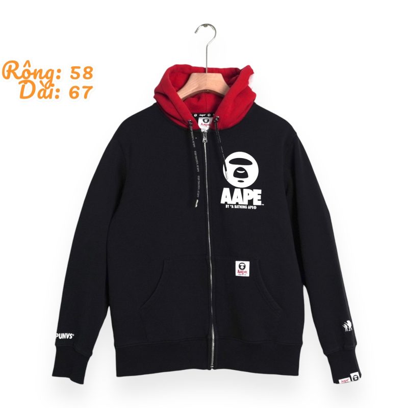 (L+) Aape Bape Zip Hoodie/ Authentic