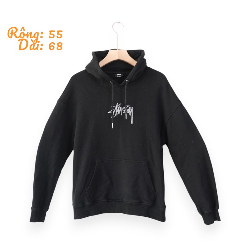 (L) Stussy Embroided Hoodie / Authentic