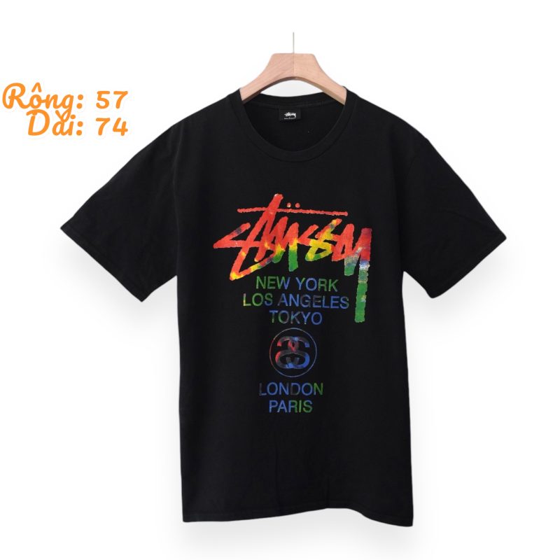 (L) World Tour Tiedye Stussy  / Authentic