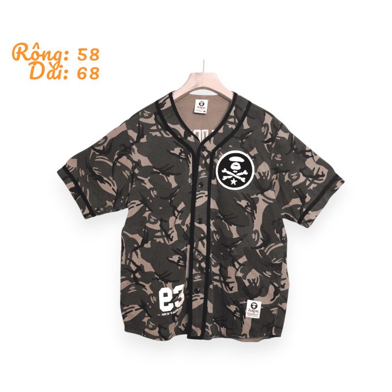 (L) Bape Aape Jersey Camo / Authentic