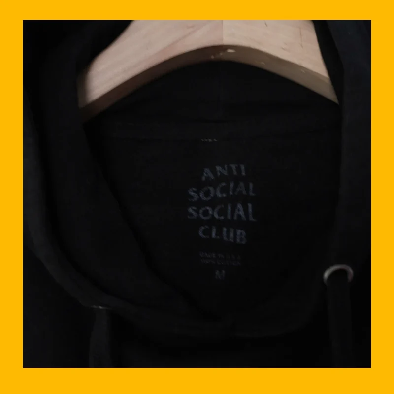 (L) Anti Social Social Club Hoodie / Authentic - Hình ảnh 5