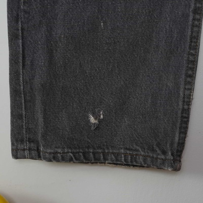 (36) Vintage 501 Levis Black Faded Jeans/ Authentic - Hình ảnh 9