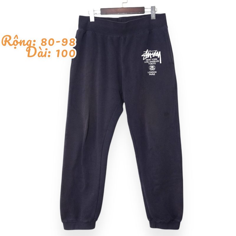 (M-L) Stussy Worldtour Jogger SweatPant / Authentic