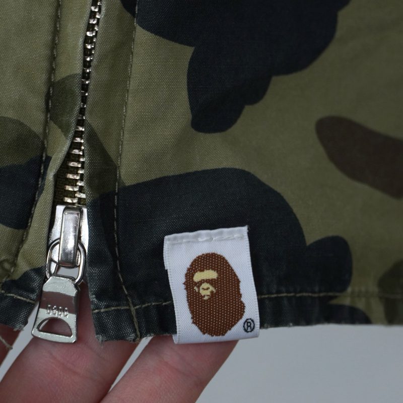 (XL) Bape Camo Green Shark Fullzip / Authentic - Hình ảnh 9