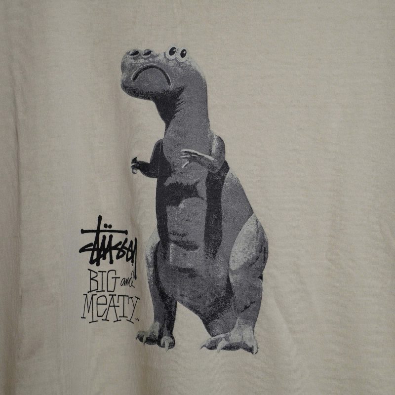 (L) Stussy Big & Meaty Pigment Dyed Tee / Authentic - Hình ảnh 3