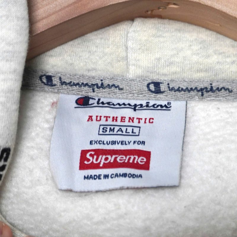 (M+) Supreme x Champion Boxyfit Hoodie / Authentic - Hình ảnh 5