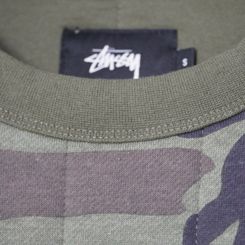 (L) Stussy Camo Sweatshirt / Authentic - Hình ảnh 4