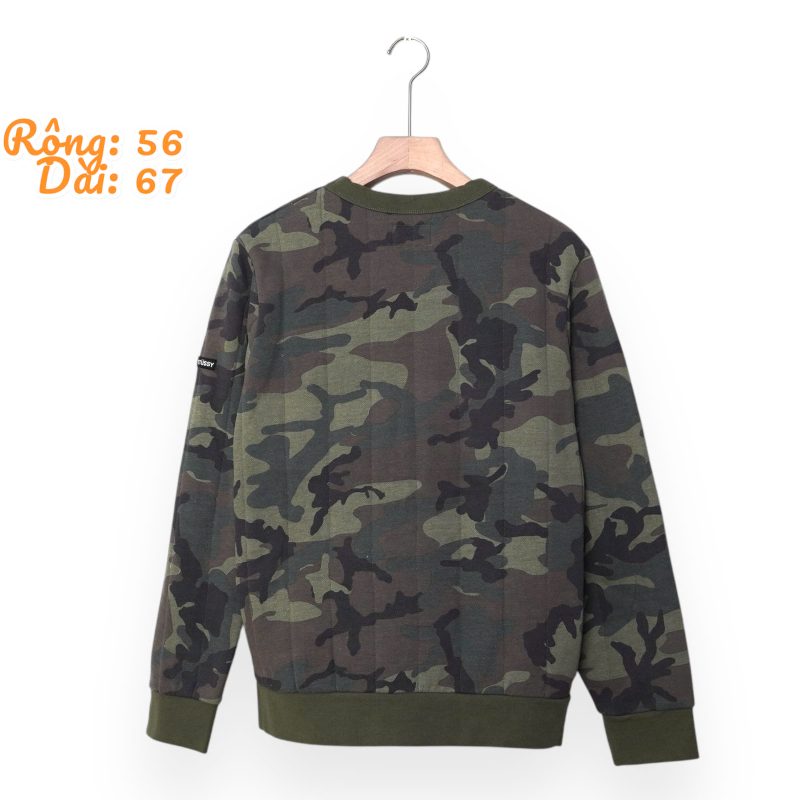 (L) Stussy Camo Sweatshirt / Authentic - Hình ảnh 2