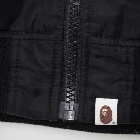 (L) Bomber Bape Basic Ma-1 / Authentic - Hình ảnh 6