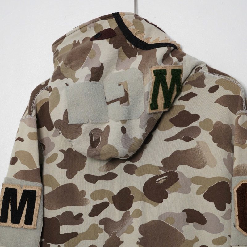 (fit L) Bape Camo Brown Shark Fullzip / Authentic - Hình ảnh 11