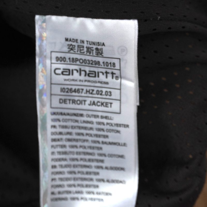 (L) Carhartt DETROIT HAMILTON BRN Rinsed / Authentic - Hình ảnh 7