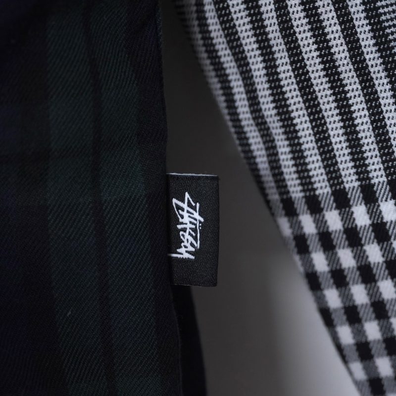 (L) Stussy Mixed Plaid Bomber / Authentic - Hình ảnh 4