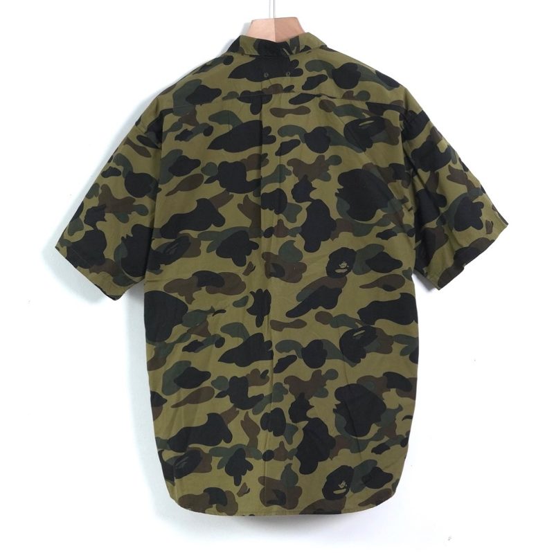 (L) Bape Green OG Camo Shirt / Authentic - Hình ảnh 6