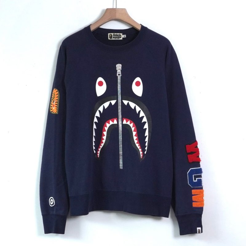 (XL) Bape Shark Zip Sweatshirt / Authentic