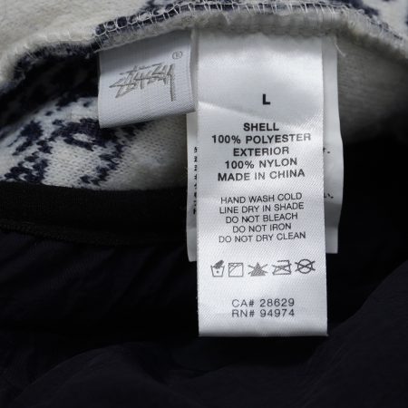 (L) Stussy Jacquard Mask Fleece/ Authentic - Hình ảnh 6