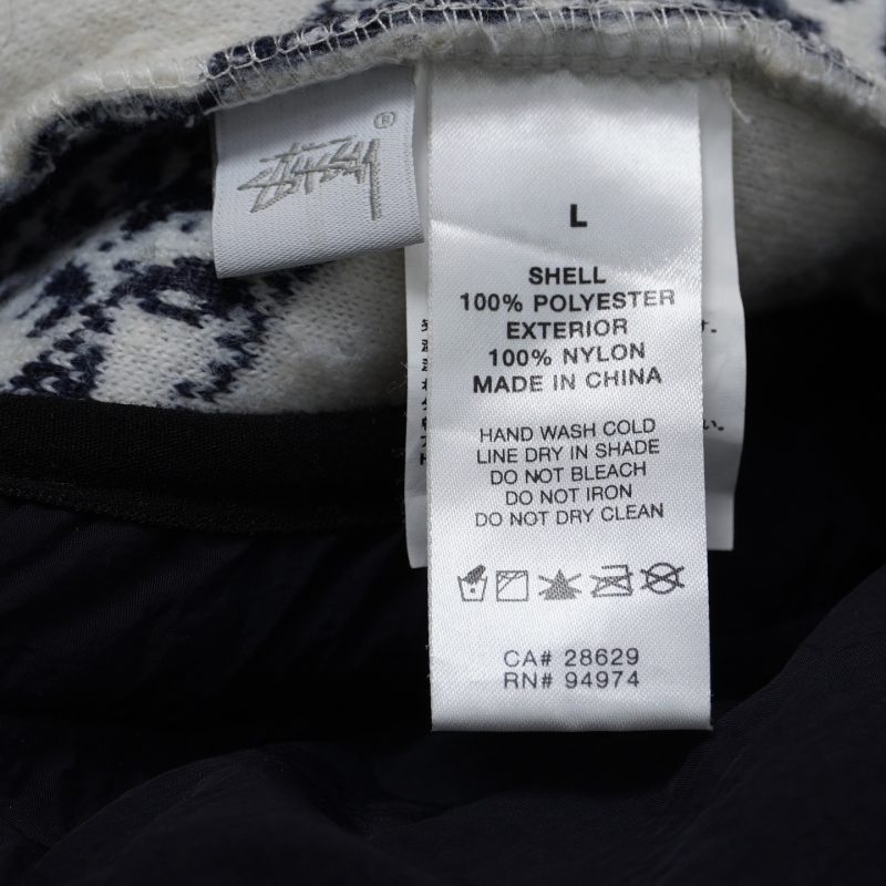 (L) Stussy Jacquard Mask Fleece/ Authentic - Hình ảnh 6