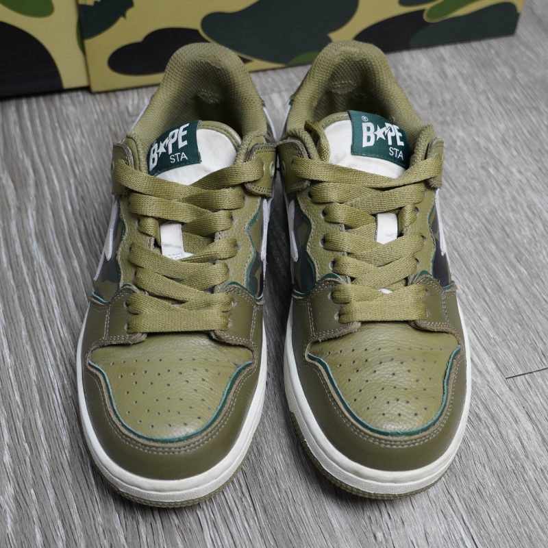✅ A BATHING APE SK8 Sta Olive Drab Green Camo. - Ảnh 4