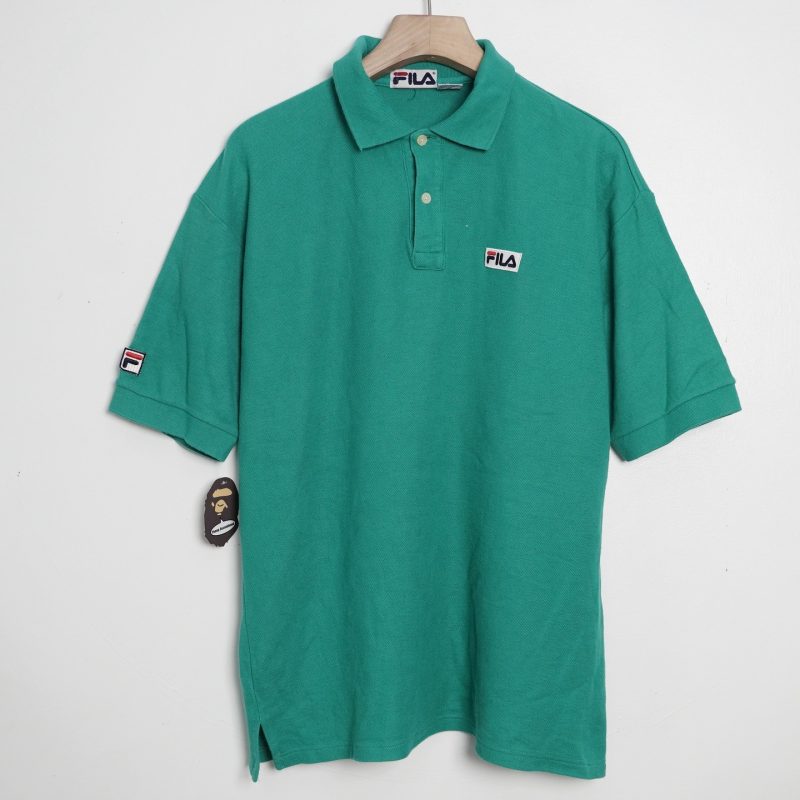 ✅ Polo Fila Burford, màu xanh vintage cực mới nha ae.