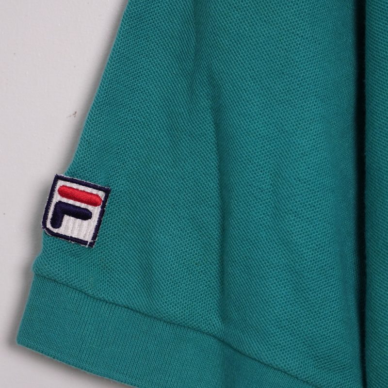 ✅ Polo Fila Burford, màu xanh vintage cực mới nha ae. - Ảnh 4