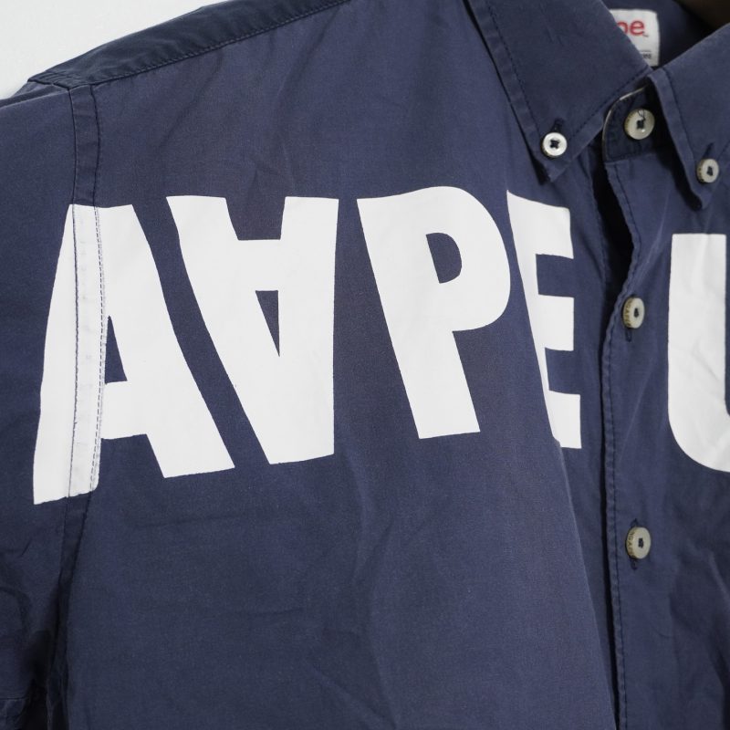 ✅ Sơ mi Aape BATHING APE.logo in và thêu siêu nét túi trc camo trông cực kì nổi bật - Ảnh 6