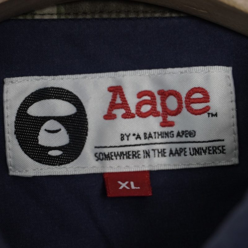 ✅ Sơ mi Aape BATHING APE.logo in và thêu siêu nét túi trc camo trông cực kì nổi bật - Ảnh 8