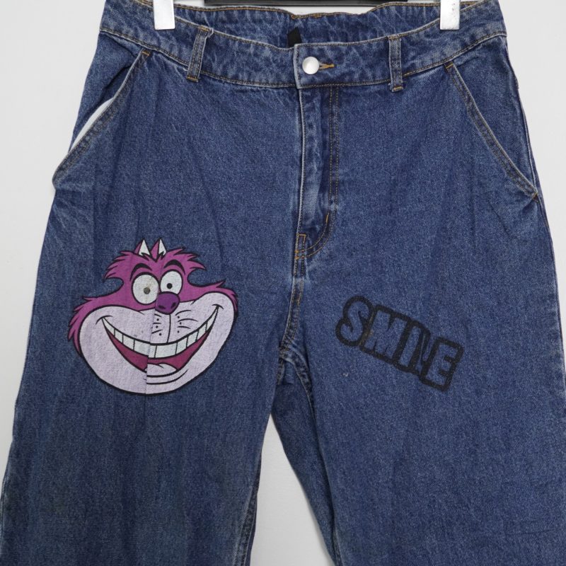 ✅ Baggy Cheshire Cat x H&M. Quần dáng ống baggy rất to đẹp. - Ảnh 2