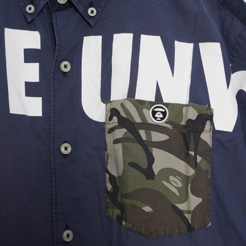 ✅ Sơ mi Aape BATHING APE.logo in và thêu siêu nét túi trc camo trông cực kì nổi bật - Ảnh 5