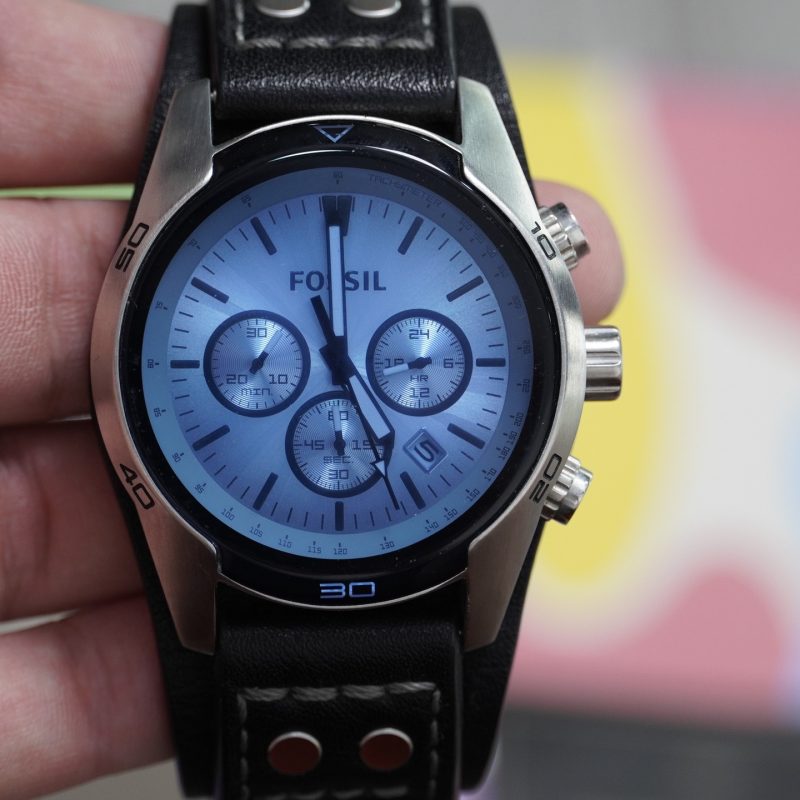 ✅ Fossil Chronograph Watch Full box , máy nhật dây da real trông cực khoẻ và thời trang. - Ảnh 4