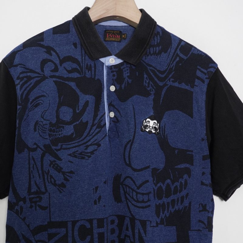 ✅ Evisu Ichiban Fullprint Polo - Ảnh 2