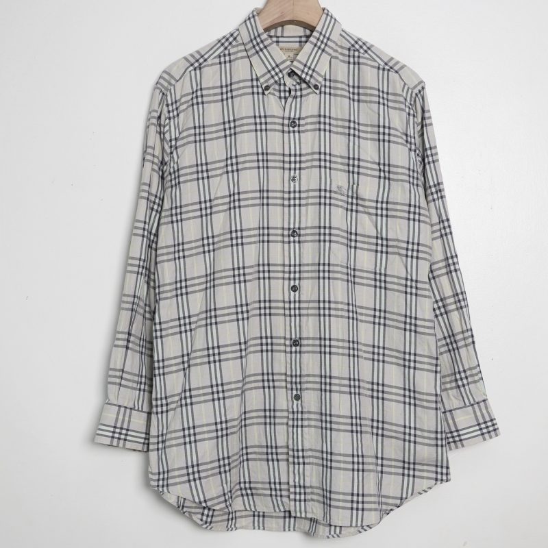 ✅ Bur Checked Nova Shirt. Màu xám khói ạ.